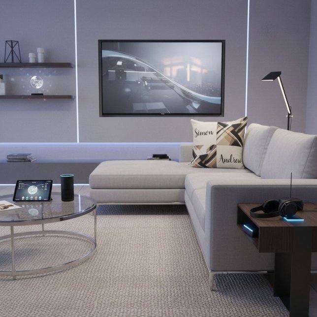  Elegant geometrical modern pattern throw pillow Kissen (Von Creator hochgeladen)