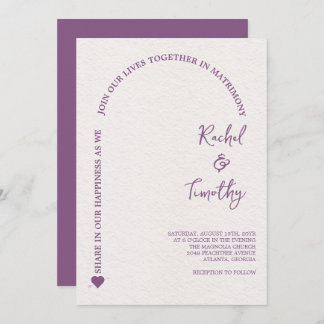 Elegant Gerahmt in Faith Hot Pink Wedding Einladung