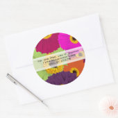 Elegant Gerber Daisy Wedding Stickers (Umschlag)