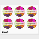 Elegant Gerber Daisy Wedding Stickers (Blatt)