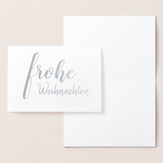 Elegant German Frohe Weihnachten Frohe Weihnachten Folienkarte (Anzeige)