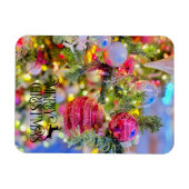 Elegant geschmückter Weihnachtsbaum-Feiertag Magnet (Horizontal)