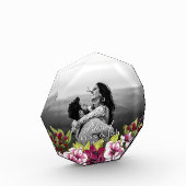 Elegant gesegnet Newlyweds Berry Floral Wedding Fotoblock (Links)