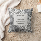 Elegant gestanztes Glass Leather Kissen (Decke)