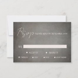 Elegant gestörte Minimal-Mahl-Karte RSVP-Karte RSVP Karte