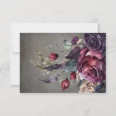 Elegant gestörte Minimal-Mahl-Karte RSVP-Karte RSVP Karte (Rückseite)