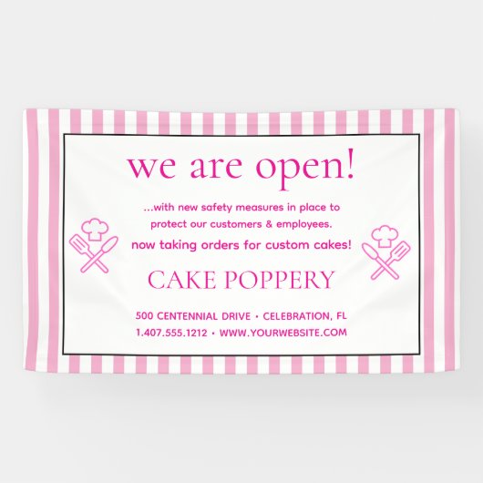 Elegant gestreift banner (Horizontal)