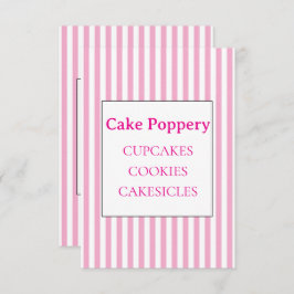 Elegant gestreift begleitkarte