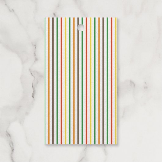 elegant gestreift geschenkanhänger (Rückseite)