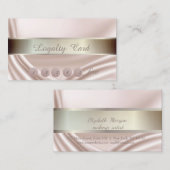 Elegant, gestreift, lateinische Treuekarte (Vorne/Hinten)