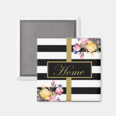 Elegant gestreift magnet (Vorderseite/Rückseite)