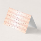 Elegant gestreift, Punkte Danke Karte (Rückseite)