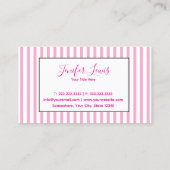 Elegant gestreift visitenkarte (Rückseite)