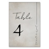 Elegant gestresst gotisch tischnummer (Vorderseite)