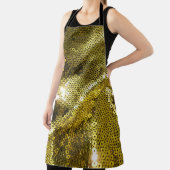 Elegant gezapftes funkelndes Textil nah. Mehr  Schürze (InSitu)