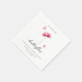 Elegant, gibt er mir Schmetterlinge Serviette (Ecke)