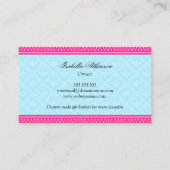 Elegant Gift Basket Visitenkarte (Rückseite)