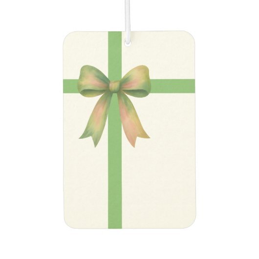 Elegant Gift Bow – Modern Christmas Design Autolufterfrischer (Vorderseite)