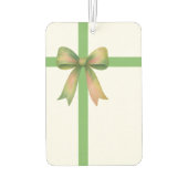 Elegant Gift Bow – Modern Christmas Design Autolufterfrischer (Rückseite)