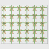 Elegant Gift Bow – Modern Christmas Design Geschenkpapier (Flach)