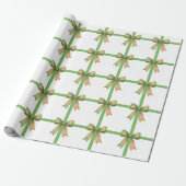 Elegant Gift Bow – Modern Christmas Design Geschenkpapier (Ungerollt)