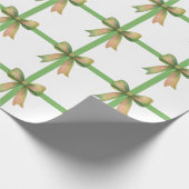 Elegant Gift Bow – Modern Christmas Design Geschenkpapier (Ecke)