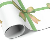 Elegant Gift Bow – Modern Christmas Design Geschenkpapier (Rolleneckpunkt)