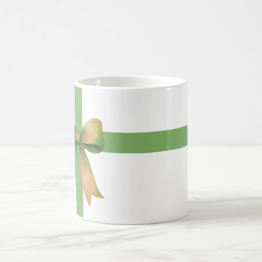 Elegant Gift Bow – Modern Christmas Design Kaffeetasse (Mittel)