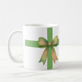 Elegant Gift Bow – Modern Christmas Design Kaffeetasse (Links)
