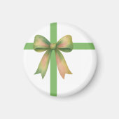 Elegant Gift Bow – Modern Christmas Design Magnet (Vorne)