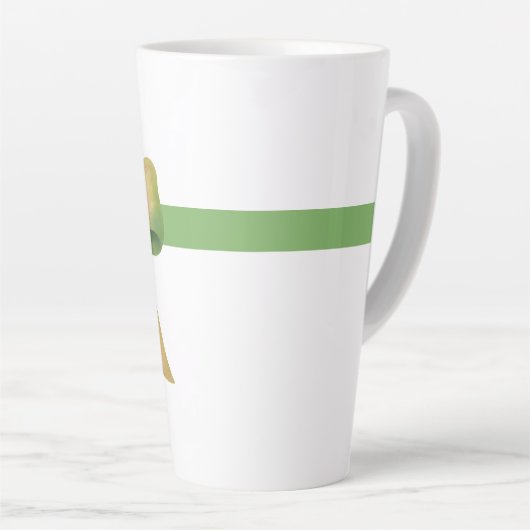 Elegant Gift Bow – Modern Christmas Design Milchtasse (Rechte Ecke)