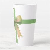 Elegant Gift Bow – Modern Christmas Design Milchtasse (Vorderseite)