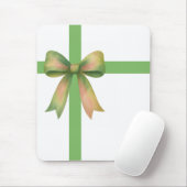 Elegant Gift Bow – Modern Christmas Design Mousepad (Mit Mouse)