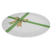 Elegant Gift Bow – Modern Christmas Design Schneidebrett (Ecke)