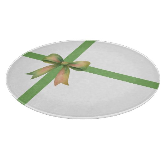 Elegant Gift Bow – Modern Christmas Design Schneidebrett (Ecke)