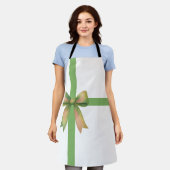 Elegant Gift Bow – Modern Christmas Design Schürze (Getragen)