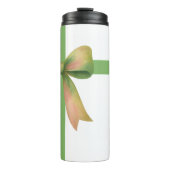Elegant Gift Bow – Modern Christmas Design Thermosbecher (Vorderseite)