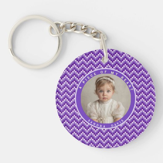 Elegant Gift Ideas For Women Stripe Pattern Schlüsselanhänger (Vorderseite)