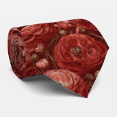 Elegant Gifts For Him Ranunculus Floral Krawatte (Gerollt)