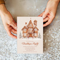 Elegant Gingerbread House Weihnachtsfest Party