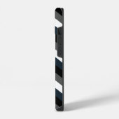 Elegant Gingham Contemporary iPhone Hülle (Linke Seite)
