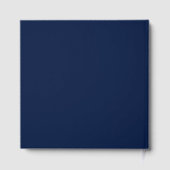 Elegant Ginkgo Blätter Navy Blue Wedding Foil Gästebuch (Rückseite)