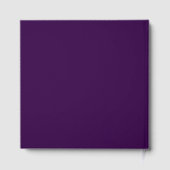 Elegant Ginkgo Blätter Royal Plum Wedding Foil Gästebuch (Rückseite)