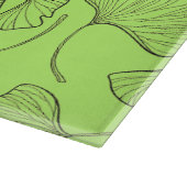 Elegant Ginkgo Leaf Glass Cutting Board Schneidebrett (Ecke)