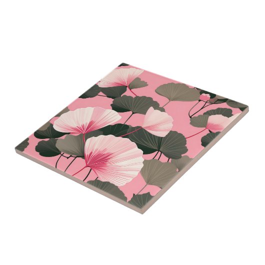 Elegant Ginkgo Leaf Pattern Fliese (Seite)