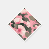 Elegant Ginkgo Leaf Pattern Serviette (Ecke)