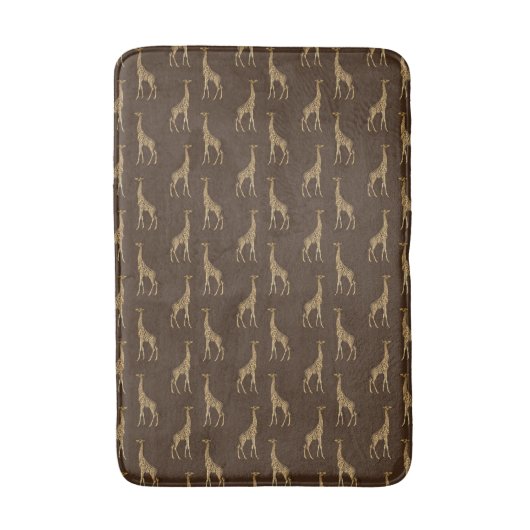 Elegant Giraffe Chic Stylish Badematte (Vorderseite Vertikal)