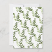 Elegant Giraffe Pink Floral Baby Shower Einladung (Rückseite)