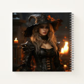 Elegant Girl Halloween Phantastisches Portrait Notizblock (Rückseite)