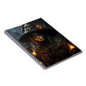 Elegant Girl Halloween Witz Herbstsaison Notizblock (Rechte Seite)